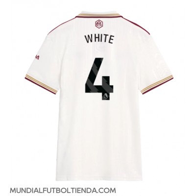 Camiseta Arsenal Ben White #4 Tercera Equipación Replica 2025-26 para mujer mangas cortas Camiseta Arsenal Ben White #4 Tercera Equipación Replica 2025-26 para mujer mangas cortas